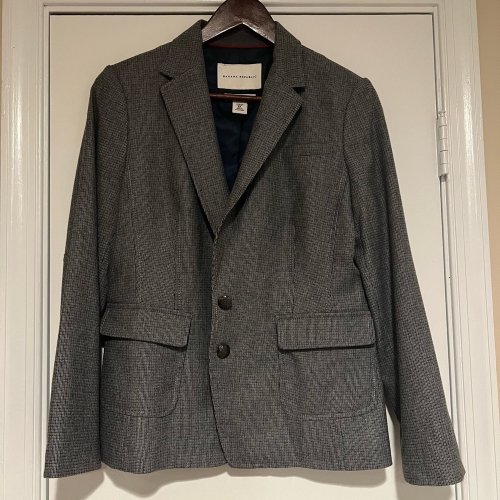 Banana Republic Tweed Blazer, 8P, NWOT